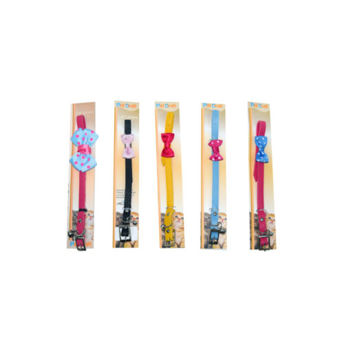 PetCraft Zilli Papyonlu Kedi Boyun Tasması (Tekli)