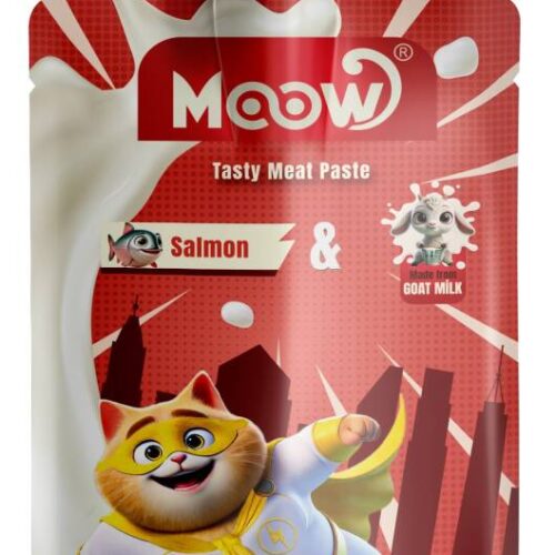 Moow [28] Taze Somonlu&Keçi Sütlü Kedi Et Ezmesi 90gr [Box 12'li]