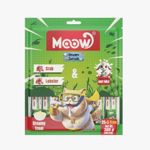 Moow [19] Yengeçli&Istakozlu Keçi Sütlü 12gr x 30'lu Kedi Krema Ödülü