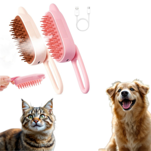 Zampa Kedi Tasarımlı Buharlı Kedi Tarağı (XRK-07)
