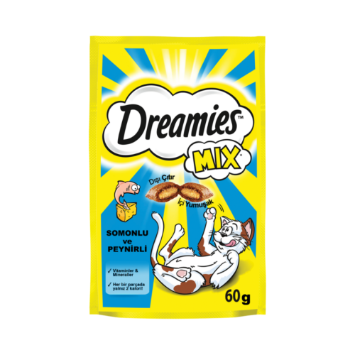 Dreamies Somonlu ve Peynirli Kedi Ödül Maması 60GR