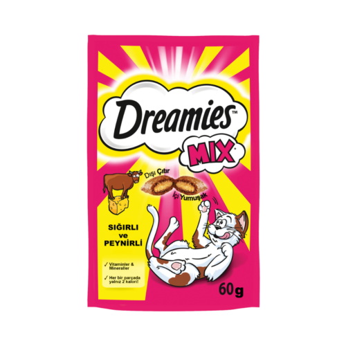 Dreamies Sığırlı ve Peynirli Kedi Ödül Maması 60GR