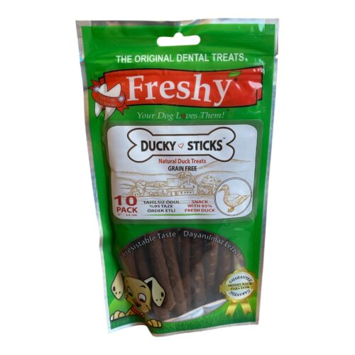 Freshy Ördek Etli Çubuk Ducky Sticks FR 39 %100 Ördek Etli Taze Etten 100 gram, 10 Adet