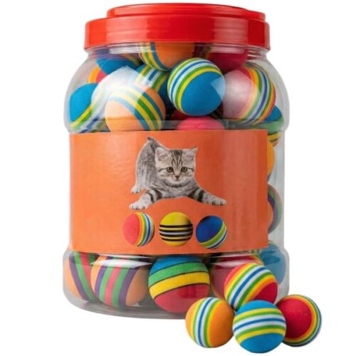 Sünger kedi oyun topu ( 50 li kutulu)