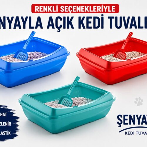 Şenyayla açık kedi tuvaleti ( 10 lu paket ) karışık renkli