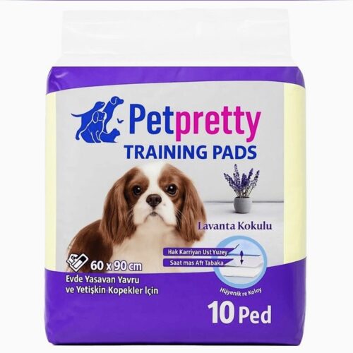 Petpretty tuvalet eğitim pedi lavantalı (10 lu 60×90 cm)